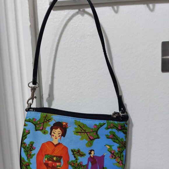 Kimono Girl Mini Wristlet Clutch Bag Mini Wallet Mini Bag Coin Purse - Picture 5 of 9